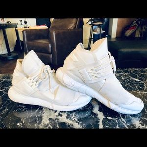 Adidas Y-3 Qasa High, Triple White, Yohji Yamamoto